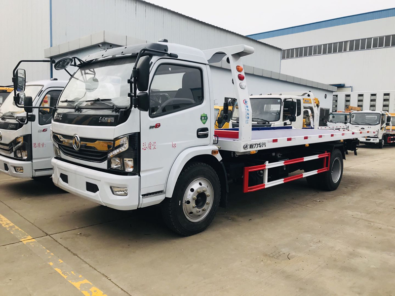國(guó)六東風(fēng)凱普特一拖二清障車（黃牌）